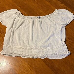 SIZE LARGE Hollister  white blouse